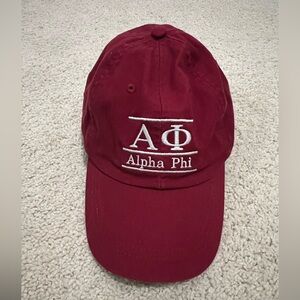 Adams Maroon Alpha Phi Cap